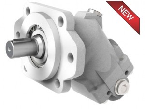 2PE斜軸柱塞泵，排量12cc-108cc，最高壓力可達(dá)400bar，SAE法蘭連接。